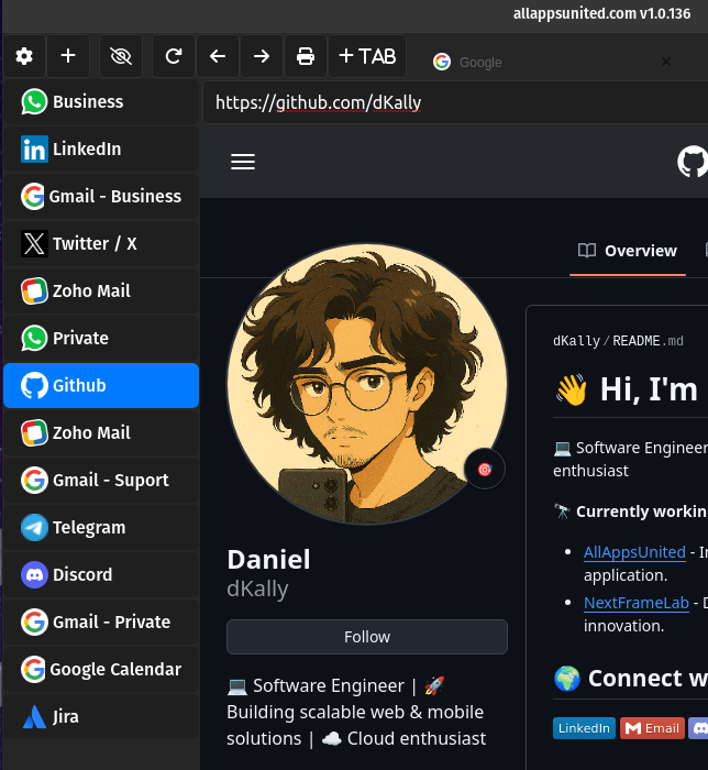 AllAppsUnited - Aplicativo Desktop
